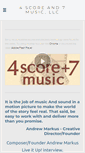 Mobile Screenshot of 4scoreand7music.com